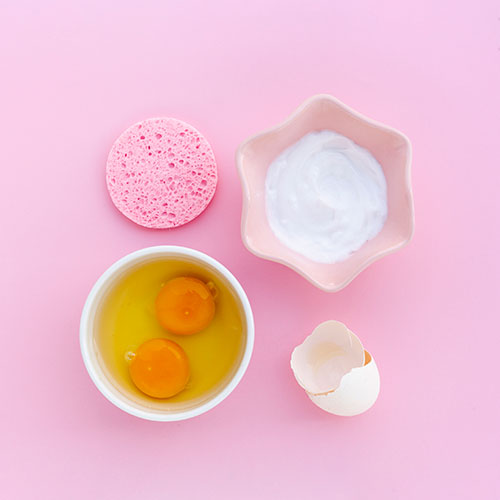 Yoghurt & Eggs for Voluminous Hair