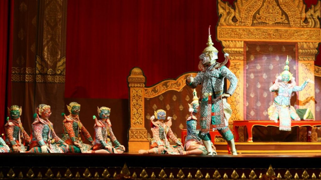 Siam Niramit show in Bangkok, Thailand - performers performing the act.