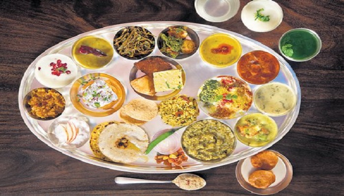 Delicious Indian thali - Indian Food - Kesariya Thali, Bangalore