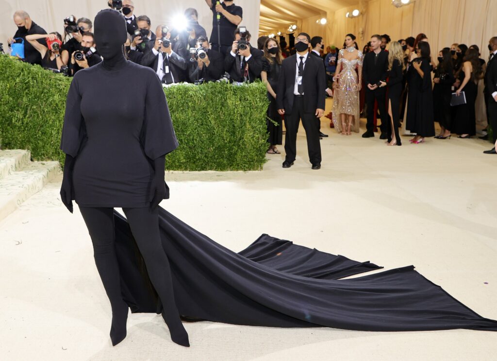 International celebrities dressing style - Kim Kardashian at the Met Gala 2021