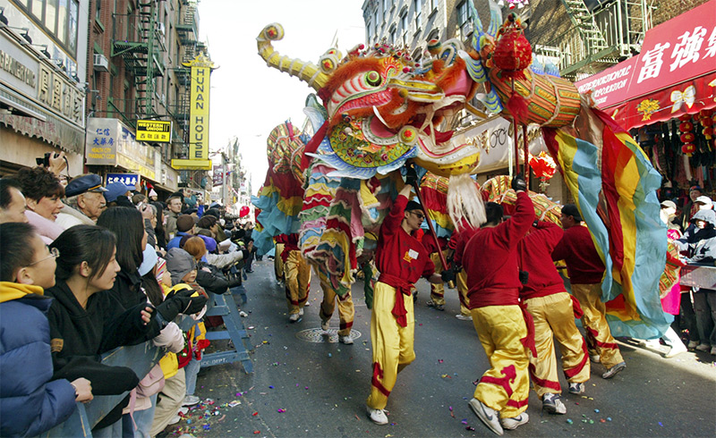 The Chinese New Year celebration 