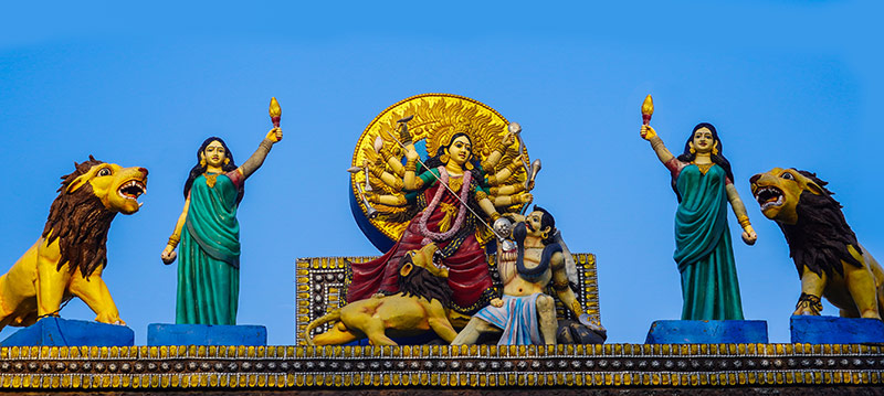 statue of sherawali Durga devi Indian Goddess